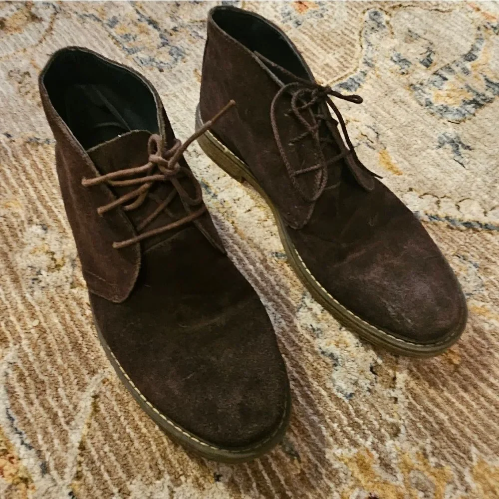 Joseph abound brown suede boots sz 10.5 excellent condition